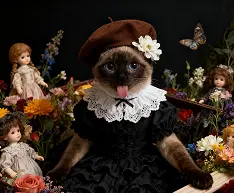 宠物哥特风写真