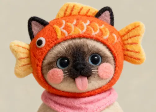 锦鲤鱼头套宠物